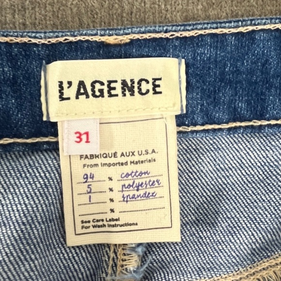 NEW L’Agence Arlene Denim Mini Skirt - Picture 6 of 10